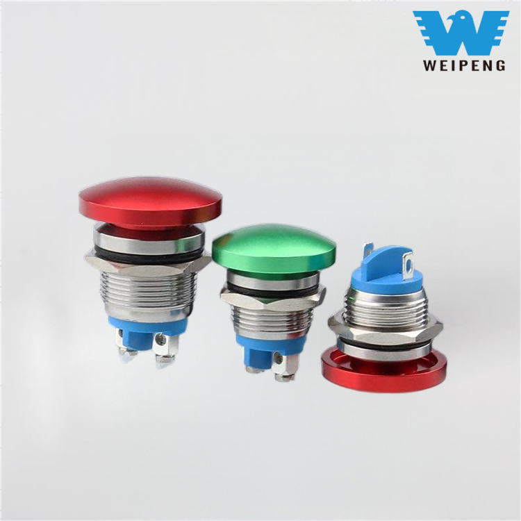 16/19/22 mm hubová hlava s kovovým tlačidlom na resetovanie