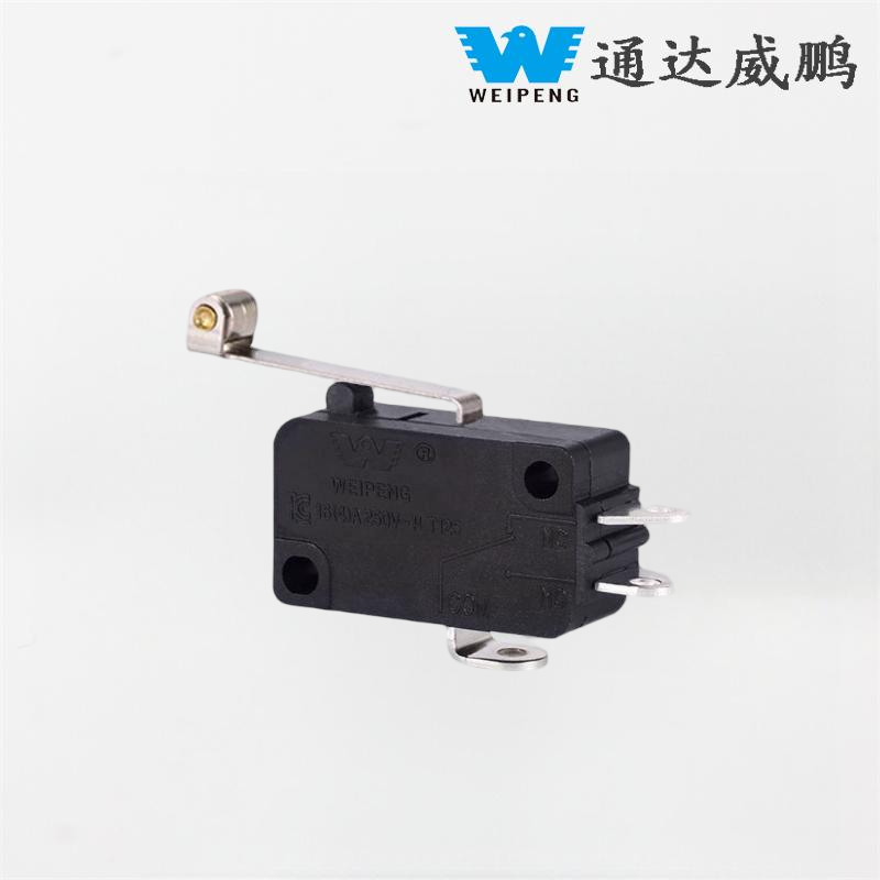 Pákový/nepákový tlačidlový spínač pre obmedzenie zdvihu