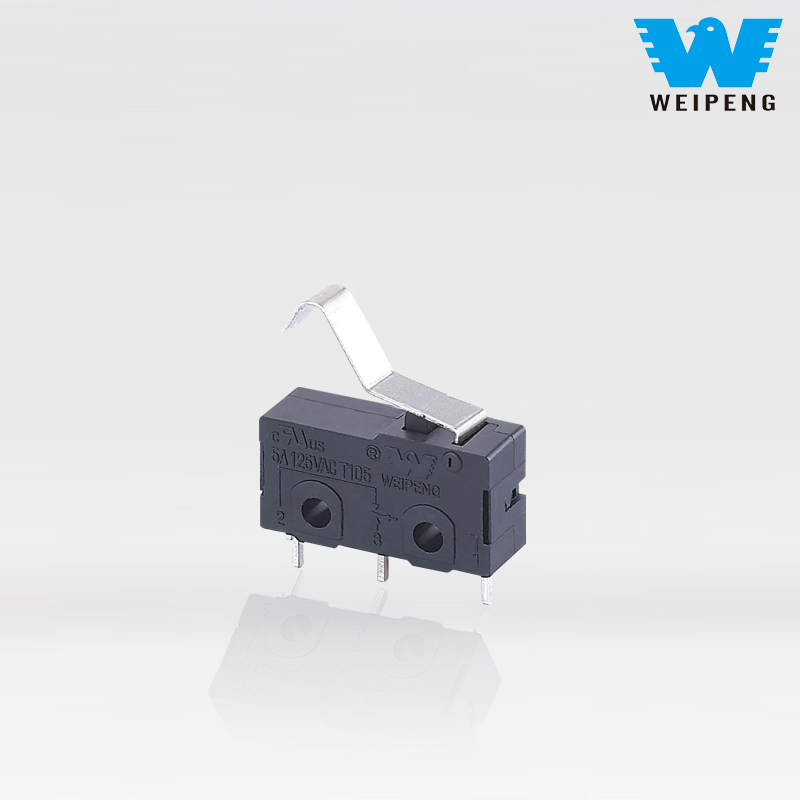 Miniatúrny mikrospínač pre domáce spotrebiče odolný voči vysokej teplote Weipeng 5A